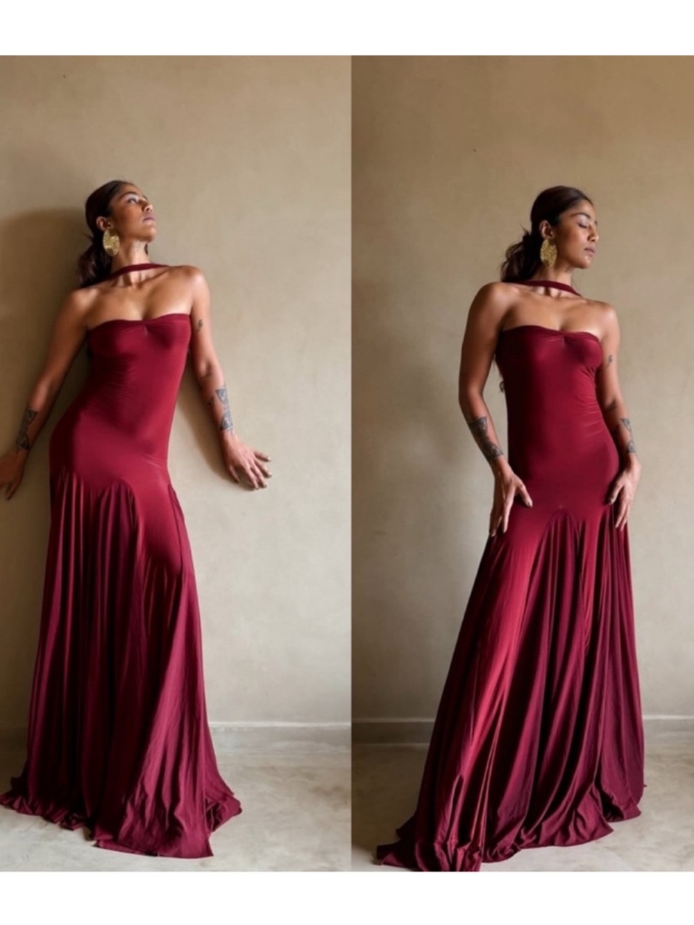 Deme by Gabriella Berta Dress in Burgundy